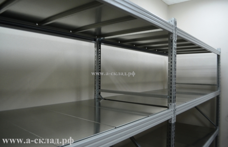 Стеллажи с полками металлические сборные