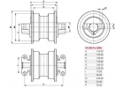 Опорный каток UF125E0E ходовых систем спецтехники